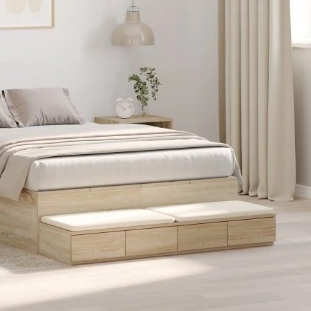 VidaXL Cajones para Cama Roble Sonoma 120x36.5x16.5 cm Madera Compensada | Foro24.es | Tu tienda online para hogar, jardín y más Foro24.es