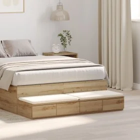 Cajones de cama Roble Artisan 120x36,5x16,5 cm