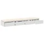 Mesitas de Noche Blanca MDF 140 x 36.5 x 16.5 cm Mesa de Noche | Foro24.es | Tu tienda online para hogar, jardín y más Foro24.es