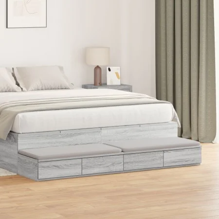 Cajones para cama Gris Sonoma 140x36,5x16,5 cm Madera elaborada | Foro24.es | Tu tienda online para hogar, jardín y más Foro24.es