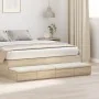 Cajones de Cama de Madera Elaborada en Roble Sonoma 160x36,5x16,5 cm by , Nightstands - Ref: Foro24-866973, Price: 90,06 €, D...