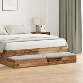 Cajones de Cama Madera Vieja 135x36,5x16,5 cm