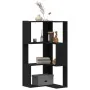 Estantería Esquinera de 3 Niveles Color Roble Negro 50x50x102 cm Madera Ingenierizada von , Bücherregale und Regale - Ref: Fo...