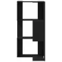 Estantería Esquinera de 3 Niveles Color Roble Negro 50x50x102 cm Madera Ingenierizada von , Bücherregale und Regale - Ref: Fo...