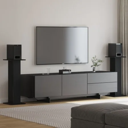 Soportes para Altavoces 2 pcs Roble Negro 30x30x80 cm Madera hecha | Foro24.es | Tu tienda online para hogar, jardín y más Foro24.es