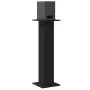 Soportes para altavoces 2 pcs Madera de roble negro 30x30x95 cm Madera de ingeniería von , Lautsprecherständer - Ref: Foro24-...