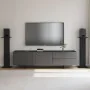 Soportes para altavoces 2 pcs Madera de roble negro 30x30x95 cm Madera de ingeniería von , Lautsprecherständer - Ref: Foro24-...