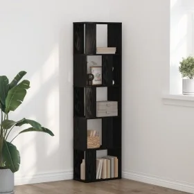 Estantería de 5 niveles en roble negro 45x23,5x162,5 cm de madera elaborada by , Bookcases and shelves - Ref: Foro24-868058, ...