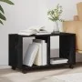 Mesa Auxiliar con Ruedas de Roble Negro 72x33x42,5 cm de Madera Contrachapada | Foro24.es | Tu tienda online para hogar, jardín y más Foro24.es
