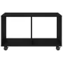Mesa Auxiliar con Ruedas de Roble Negro 72x33x42,5 cm de Madera Contrachapada | Foro24.es | Tu tienda online para hogar, jardín y más Foro24.es