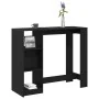 Mesa de Bar con Estante Negra de Roble 102,5x46x103,5 cm de Madera Ingenierizada | Foro24.es | Tu tienda online para hogar, jardín y más Foro24.es