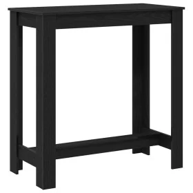 Mesa de Bar Negra de Roble 102x50x103.5 cm de Madera Sintetizada von , Küchen- und Esstische - Ref: Foro24-868079, Preis: 78,...