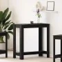 Mesa de Bar Negra de Roble 102x50x103.5 cm de Madera Sintetizada von , Küchen- und Esstische - Ref: Foro24-868079, Preis: 78,...
