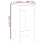 Mesa de Bar Negro Roble 51x50x103,5 cm Madera Ingenierizada | Foro24.es | Tu tienda online para hogar, jardín y más Foro24.es