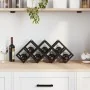 Estante para vino para 9 botellas, 63x16,5x25 cm, de acero recubierto en polvo | Foro24.es | Tu tienda online para hogar, jardín y más Foro24.es