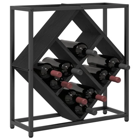 Botelleros Roble negro Madera resistente Mediano Rectangular von , Weinregale - Ref: Foro24-868219, Preis: 40,80 €, Rabatt: -5%%
