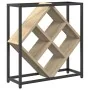 Botelleros Roble de Sonoma, Negro Tablero de partículas, Metal by , Wine racks - Ref: Foro24-868220, Price: 38,80 €, Discount...