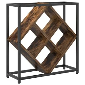 Botelleros Roble ahumado Marco de metal y estantes de madera de , Botelleros - Ref: Foro24-868221, Precio: 38,80 €, Descuento...