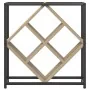 Botelleros Roble de Sonoma, Negro Tablero de partículas, Metal by , Wine racks - Ref: Foro24-868220, Price: 38,80 €, Discount...