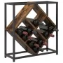Botelleros Roble ahumado Marco de metal y estantes de madera von , Weinregale - Ref: Foro24-868221, Preis: 38,80 €, Rabatt: -5%%