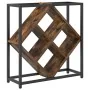 Botelleros Roble ahumado Marco de metal y estantes de madera von , Weinregale - Ref: Foro24-868221, Preis: 38,80 €, Rabatt: -5%%