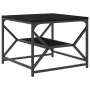 Mesa de café de roble negro con estante, 51x50x40 cm, hecha de madera elaborada by , Coffee table - Ref: Foro24-868225, Price...