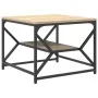 Mesa de café con estante en roble de Sonoma – 51x50x40 cm – Hecha de madera elaborada von , Couchtisch - Ref: Foro24-868226, ...