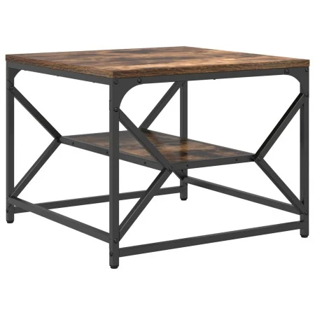 Mesa de café con estante de roble ahumado 51x50x40 cm de madera de ingeniería | Foro24.es | Tu tienda online para hogar, jardín y más Foro24.es