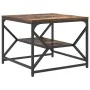 Mesa de café con estante de roble ahumado 51x50x40 cm de madera de ingeniería | Foro24.es | Tu tienda online para hogar, jardín y más Foro24.es