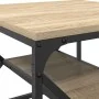 Mesa de café con estante en roble de Sonoma – 51x50x40 cm – Hecha de madera elaborada von , Couchtisch - Ref: Foro24-868226, ...