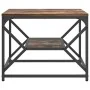 Mesa de café con estante de roble ahumado 51x50x40 cm de madera de ingeniería | Foro24.es | Tu tienda online para hogar, jardín y más Foro24.es