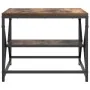 Mesa de café con estante de roble ahumado 51x50x40 cm de madera de ingeniería | Foro24.es | Tu tienda online para hogar, jardín y más Foro24.es