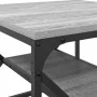 Mesa de Café con Estantería - Gris Sonoma - 51x50x40 cm - Hecha de Madera | Foro24.es | Tu tienda online para hogar, jardín y más Foro24.es