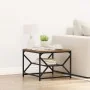 Mesa de café con estante de madera reciclada 51x50x40 cm de madera compuesta | Foro24.es | Tu tienda online para hogar, jardín y más Foro24.es