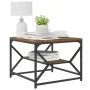 Mesa de café con estante de madera reciclada 51x50x40 cm de madera compuesta | Foro24.es | Tu tienda online para hogar, jardín y más Foro24.es