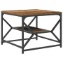 Mesa de café con estante de madera reciclada 51x50x40 cm de madera compuesta | Foro24.es | Tu tienda online para hogar, jardín y más Foro24.es