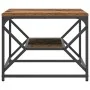 Mesa de café con estante de madera reciclada 51x50x40 cm de madera compuesta | Foro24.es | Tu tienda online para hogar, jardín y más Foro24.es
