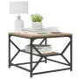 Mesa de café con estante de roble artesanal 51x50x40 cm de madera tratada von , Couchtisch - Ref: Foro24-868230, Preis: 44,01...