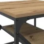 Mesa de café con estante de roble artesanal 51x50x40 cm de madera tratada von , Couchtisch - Ref: Foro24-868230, Preis: 44,01...