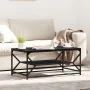 Mesa de Café con estante Roble Negro 90x50x40 cm Madera Ingenierizada | Foro24.es | Tu tienda online para hogar, jardín y más Foro24.es