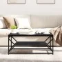 Mesa de Café con estante Roble Negro 90x50x40 cm Madera Ingenierizada | Foro24.es | Tu tienda online para hogar, jardín y más Foro24.es