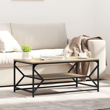 Mesa de Café con Estante Roble Sonoma 90x50x40 cm Madera Elaborada | Foro24.es | Tu tienda online para hogar, jardín y más Foro24.es