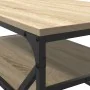 Mesa de Café con Estante Roble Sonoma 90x50x40 cm Madera Elaborada | Foro24.es | Tu tienda online para hogar, jardín y más Foro24.es