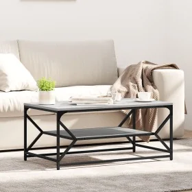 Mesa de café con estante Gris Sonoma 90x50x40 cm Madera elaborada by , Coffee table - Ref: Foro24-868234, Price: 63,78 €, Dis...
