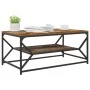 Mesa de café con estante de madera envejecida 90x50x40 cm, hecha de madera by , Coffee table - Ref: Foro24-868235, Price: 62,...