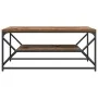 Mesa de café con estante de madera envejecida 90x50x40 cm, hecha de madera by , Coffee table - Ref: Foro24-868235, Price: 62,...