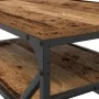 Mesa de café con estante de madera envejecida 90x50x40 cm, hecha de madera by , Coffee table - Ref: Foro24-868235, Price: 62,...