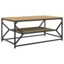 Mesa de café con estante de roble artesanal 90x50x40 cm von , Couchtisch - Ref: Foro24-868236, Preis: 62,04 €, Rabatt: -5%%