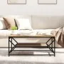 Mesa de café con estante de roble artesanal 90x50x40 cm von , Couchtisch - Ref: Foro24-868236, Preis: 62,04 €, Rabatt: -5%%
