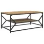 Mesa de café con estante de roble artesanal 90x50x40 cm von , Couchtisch - Ref: Foro24-868236, Preis: 62,04 €, Rabatt: -5%%